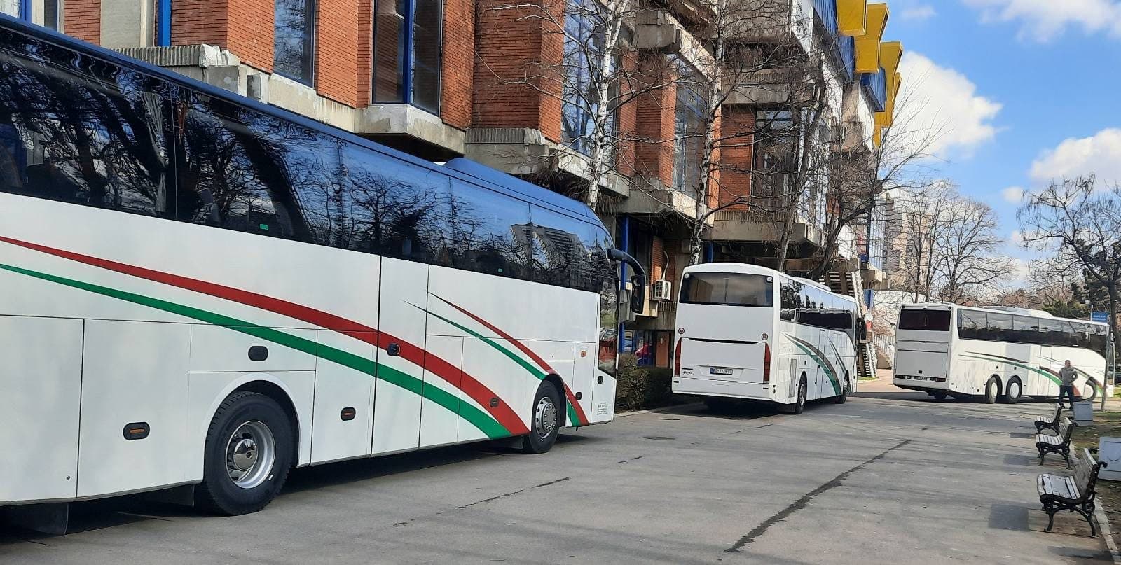 Coach in an old town street