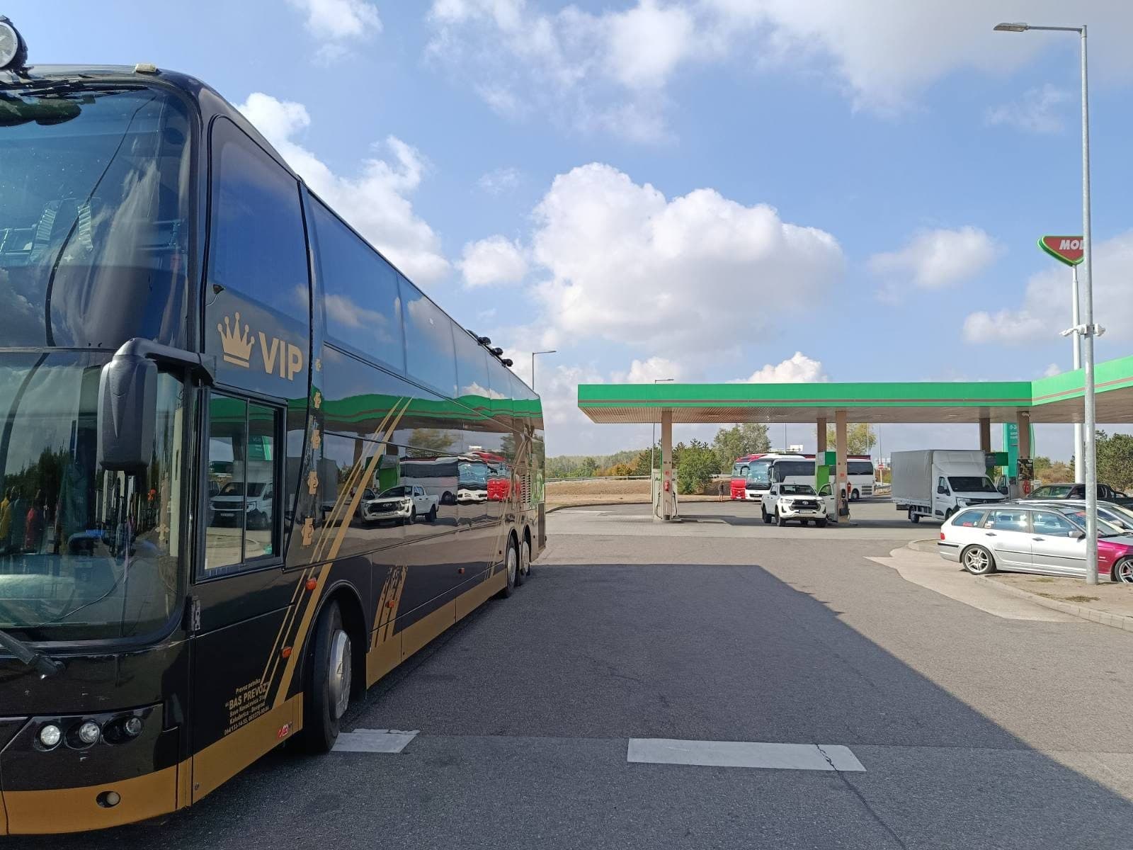 VDL Synergy VIP at a fuel station